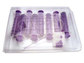 Plateaux de seringues